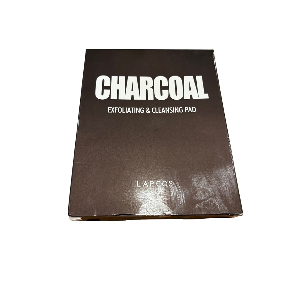 LAPCOS Charcoal Exfoliating Cleansing Pad 5 Count Korean Skincare New Sealed‎